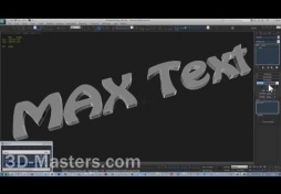 Как cоздать текст (Text) в 3Ds MAX