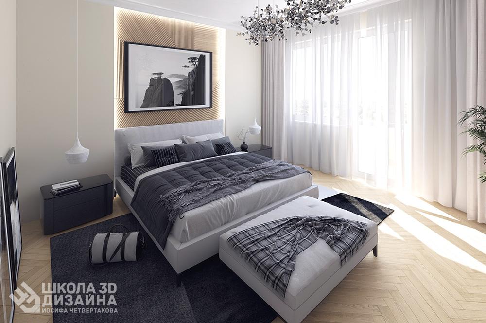 3d дизайн спальни