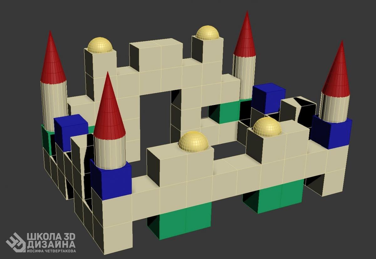 3D моделирование замка