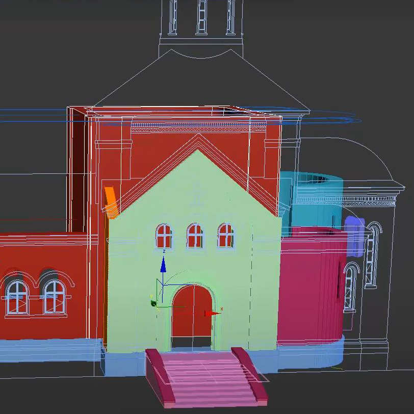 Моделирование малой башни в 3D Max
