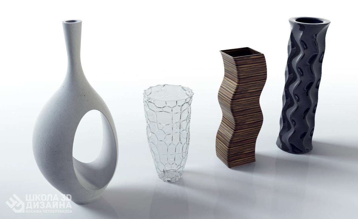 3D моделирование вазы