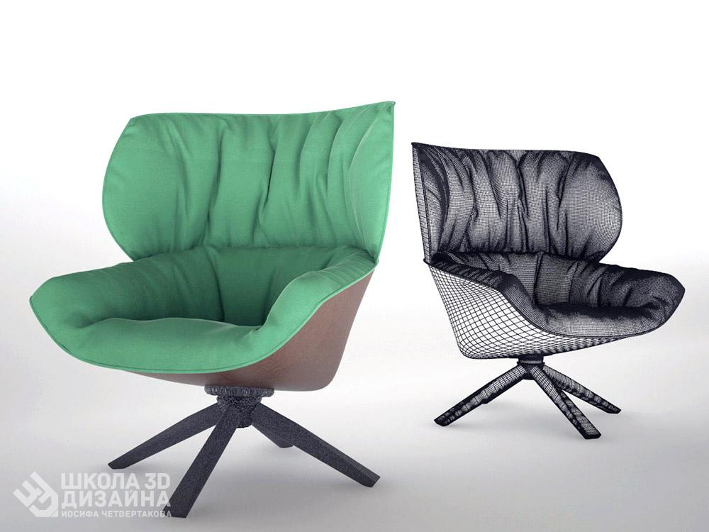 3D визуализация кресла
